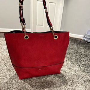 Calvin Klein Red Tote Bag